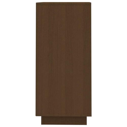 Skænk 60x34x75 cm massivt fyrretræ gyldenbrun
