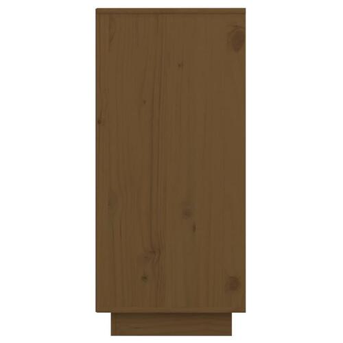 Skænk 60x34x75 cm massivt fyrretræ gyldenbrun