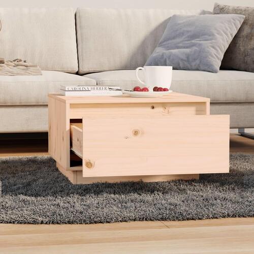 Sofabord 55x56x32 cm massivt fyrretræ