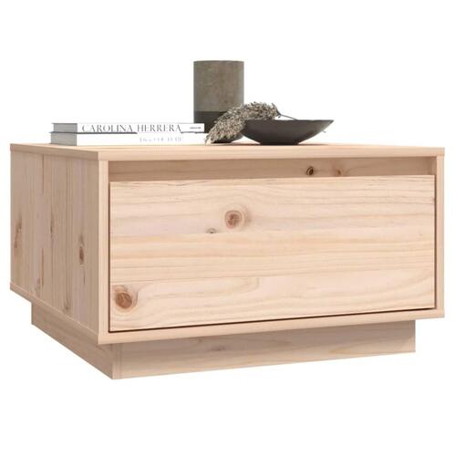 Sofabord 55x56x32 cm massivt fyrretræ
