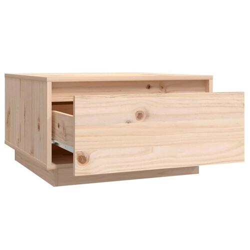 Sofabord 55x56x32 cm massivt fyrretræ