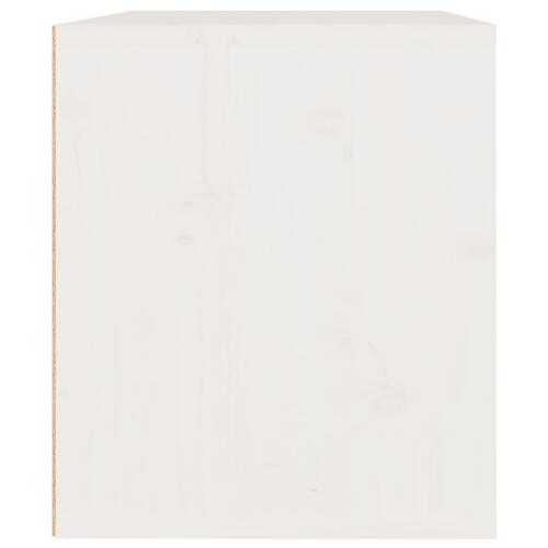 Vægskab 45x30x35 cm massivt fyrretræ hvid