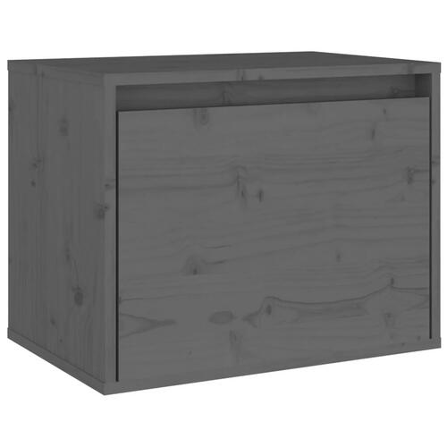 Vægskab 45x30x35 cm massivt fyrretræ grå
