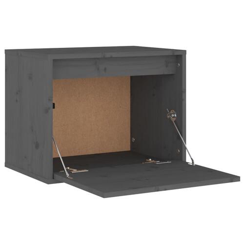 Vægskab 45x30x35 cm massivt fyrretræ grå