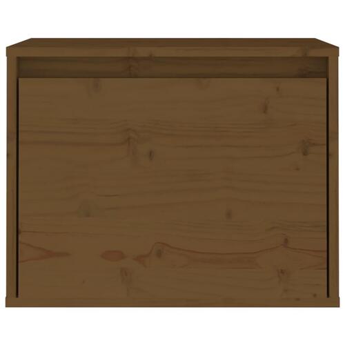 Vægskab 45x30x35 cm massivt fyrretræ honningbrun