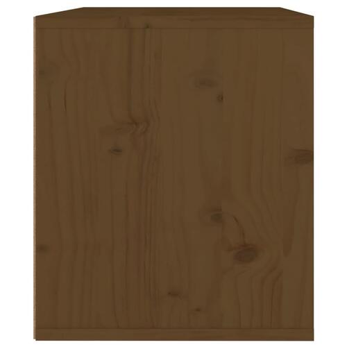 Vægskab 45x30x35 cm massivt fyrretræ honningbrun