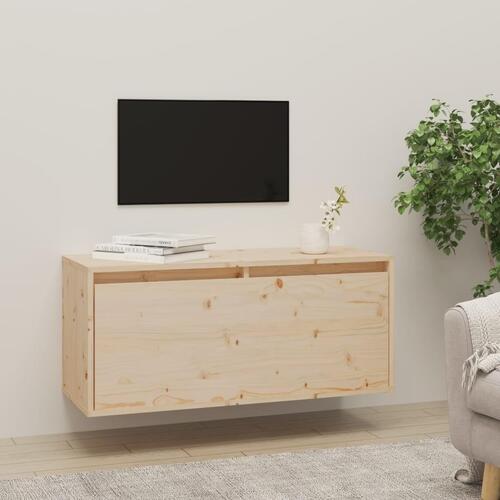 Vægskab 80x30x35 cm massivt fyrretræ