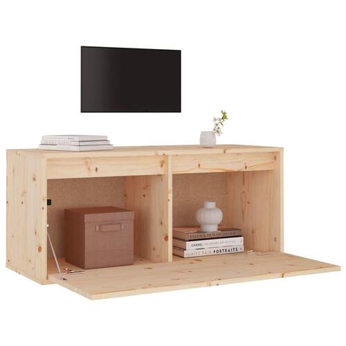 Vægskab 80x30x35 cm massivt fyrretræ