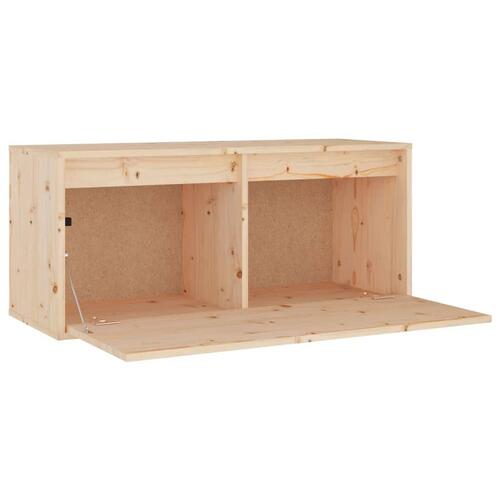 Vægskab 80x30x35 cm massivt fyrretræ