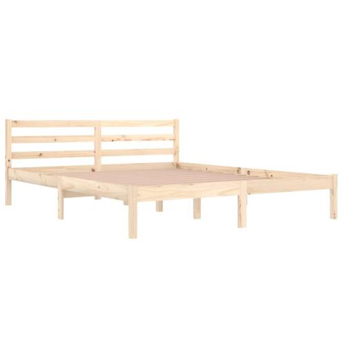 Sengeramme 160x200 cm massivt fyrretræ
