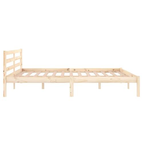 Sengeramme 160x200 cm massivt fyrretræ