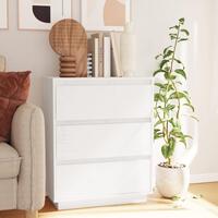 Skænk 60x34x75 cm massivt fyrretræ hvid