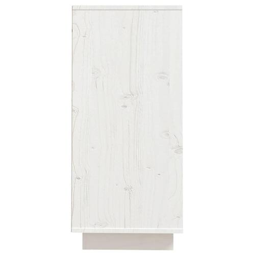 Skænk 60x34x75 cm massivt fyrretræ hvid