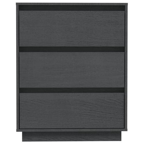 Skænk 60x34x75 cm massivt fyrretræ grå