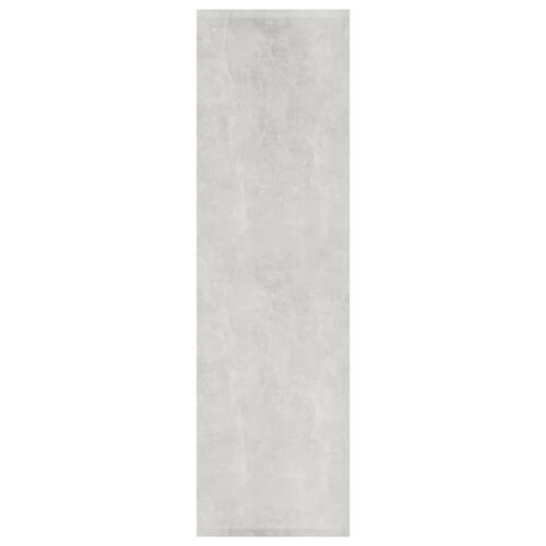 Bogreol/rumdeler 80x30x103 cm konstrueret træ betongrå