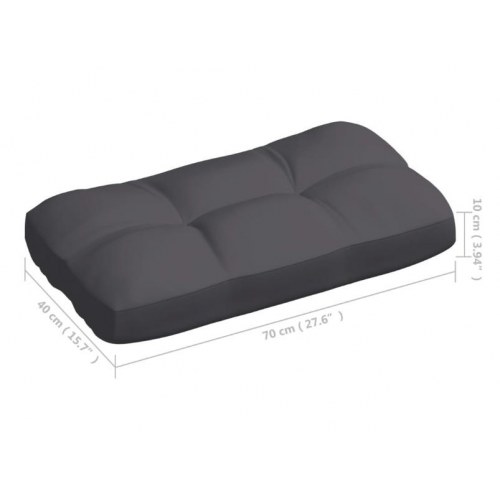 Hynder til pallesofa - 7 dele, antracitgrå
