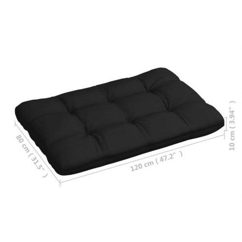 Hynder til pallesofa 7 stk. sort