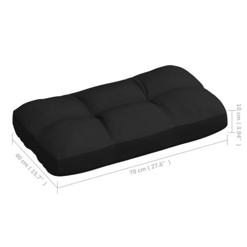 Hynder til pallesofa 7 stk. sort