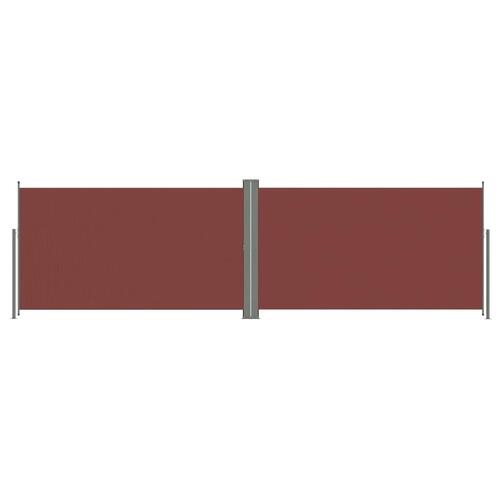 Sammenrullelig sidemarkise 160x600 cm brun