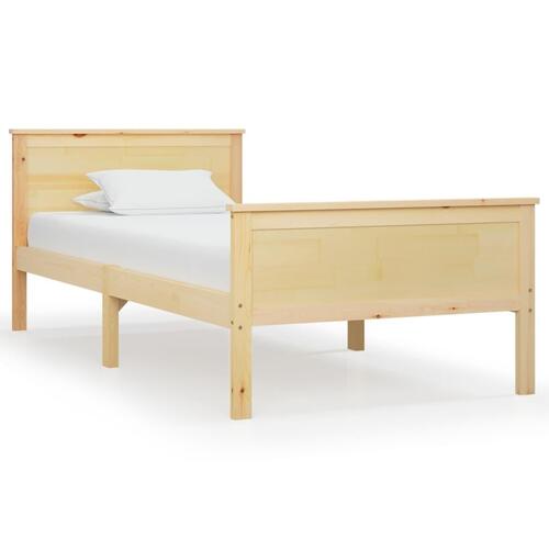 Sengestel 90x200 cm massivt fyrretræ