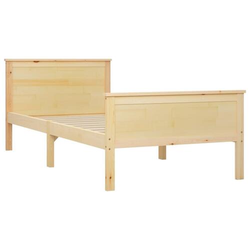 Sengestel 90x200 cm massivt fyrretræ