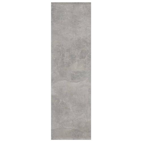 Bogreol/rumdeler 60x30x103 cm konstrueret træ betongrå