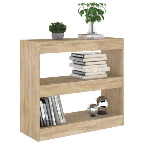 Bogreol/rumdeler 80x30x72 cm sonoma-eg