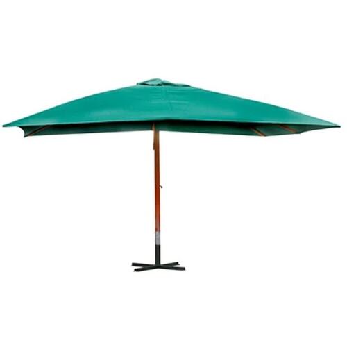 Svævende parasol Melia 300 x 400 cm grøn