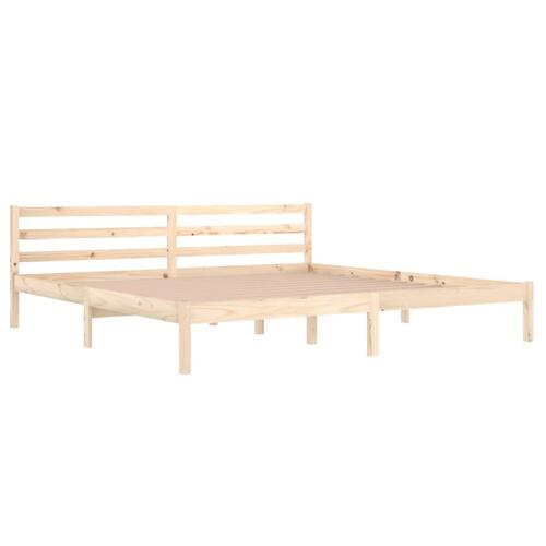 Sengeramme 200x200 cm massivt fyrretræ