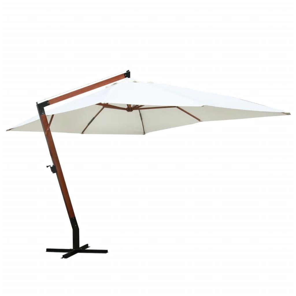 Parasol 300 x 400 cm hvid