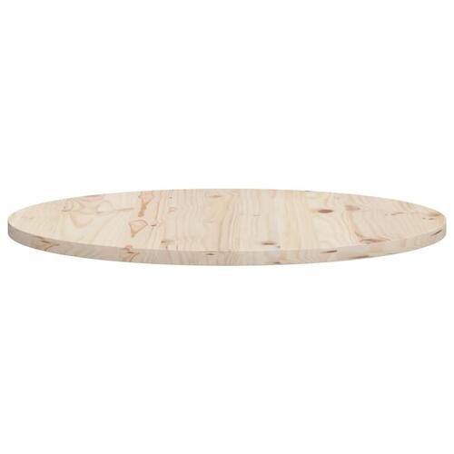 Bordplade Ø80x2,5 cm massivt fyrretræ