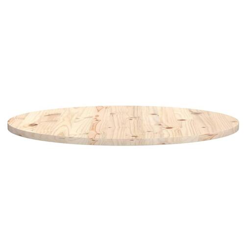 Bordplade Ø90x2,5 cm massivt fyrretræ