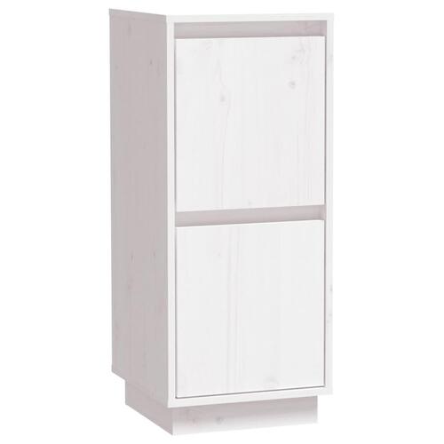 Skænk 31,5x34x75 cm massivt fyrretræ hvid