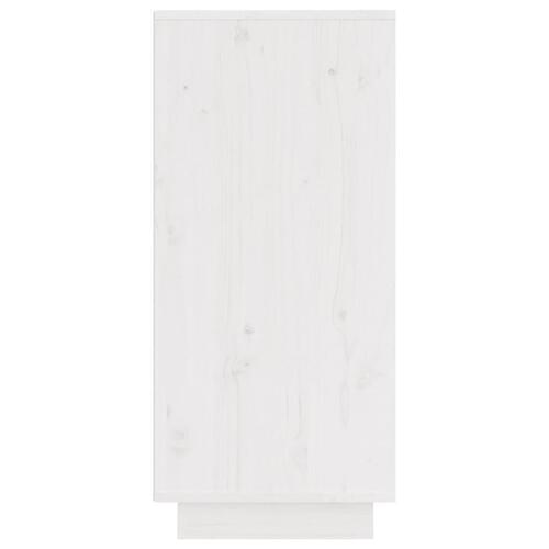 Skænk 31,5x34x75 cm massivt fyrretræ hvid