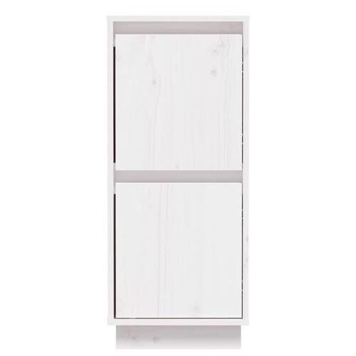 Skænke 2 stk. 31,5x34x75 cm massivt fyrretræ hvid