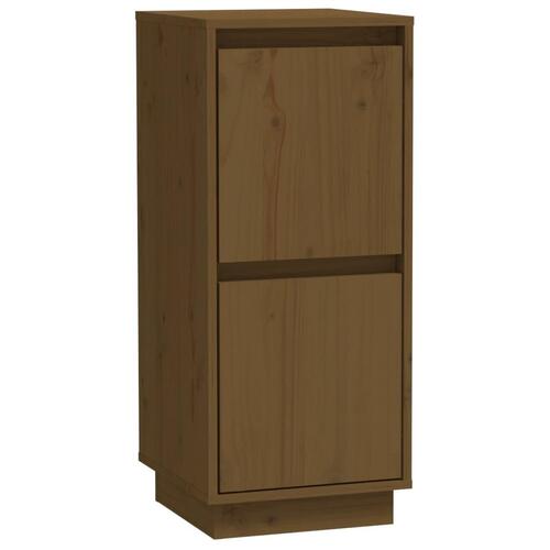Skænke 2 stk. 31,5x34x75 cm massivt fyrretræ gyldenbrun