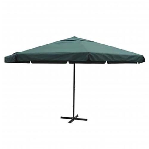 Parasol 500 cm aluminium grøn