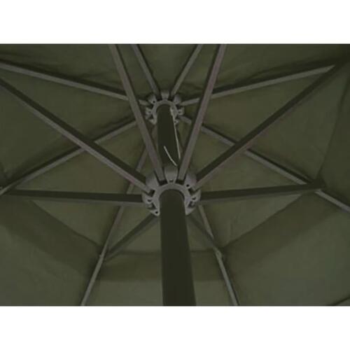 Parasol 500 cm aluminium grøn
