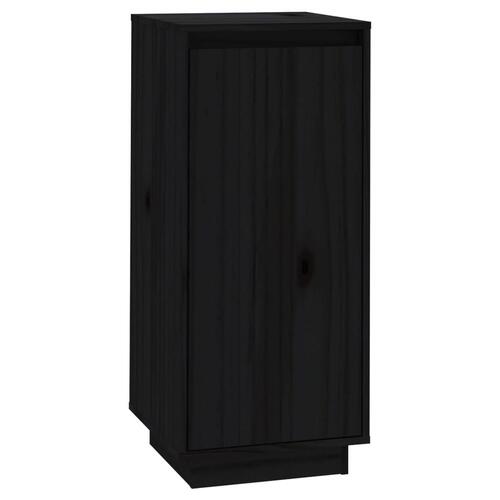 Skoreol 35x35x80 cm massivt fyrretræ sort