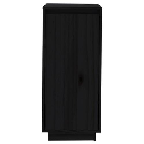 Skoreol 35x35x80 cm massivt fyrretræ sort