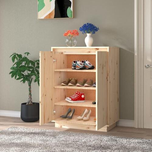 Skoreol 60x35x80 cm massivt fyrretræ