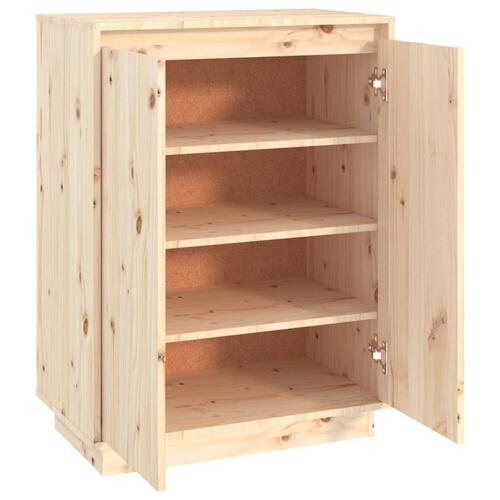 Skoreol 60x35x80 cm massivt fyrretræ