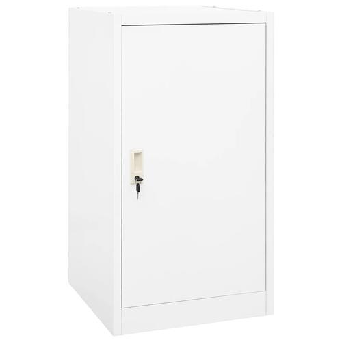 Sadelskab 53x53x105 cm stål hvid