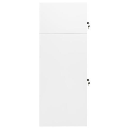 Sadelskab 53x53x140 cm stål hvid