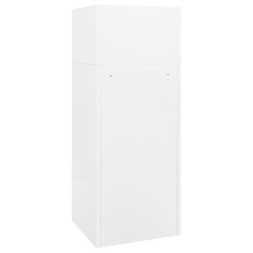 Sadelskab 53x53x140 cm stål hvid