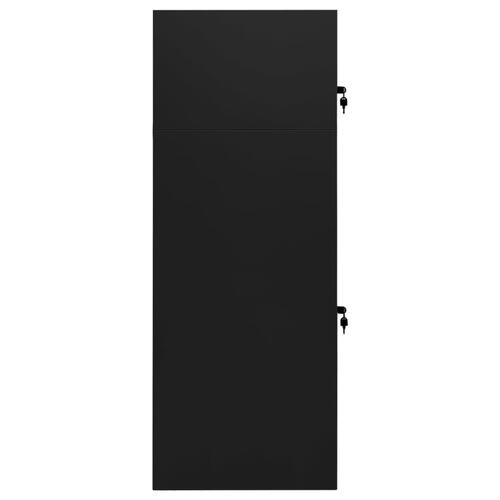 Sadelskab 53x53x140 cm stål sort