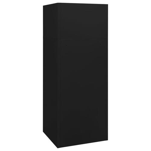 Sadelskab 53x53x140 cm stål sort