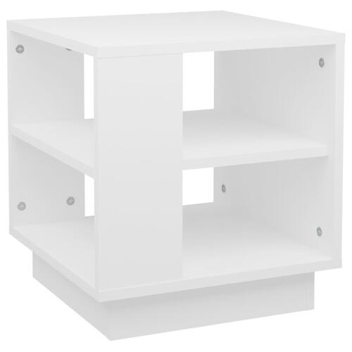 Sofabord 40x40x43 cm konstrueret træ hvid