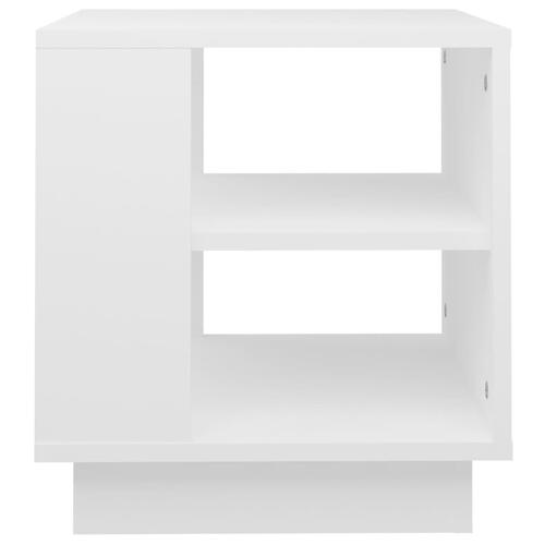 Sofabord 40x40x43 cm konstrueret træ hvid