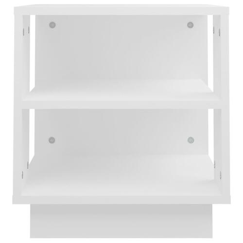 Sofabord 40x40x43 cm konstrueret træ hvid